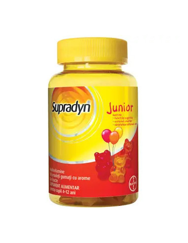 Supradyn Junior Multivitamine, Vitamina C, B3, B6, B12 – 30 ursuleti gumati, Bayer -  - BAYER