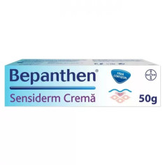 Bepanthen Sensiderm Crema 50gr, calmeaza mancarimea si roseata pielii provocate de iritatii, Bayer
