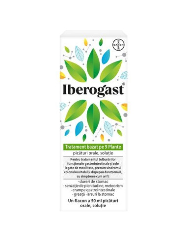 Iberogast picaturi orale, 50 ml, Bayer - BALONARE - BAYER