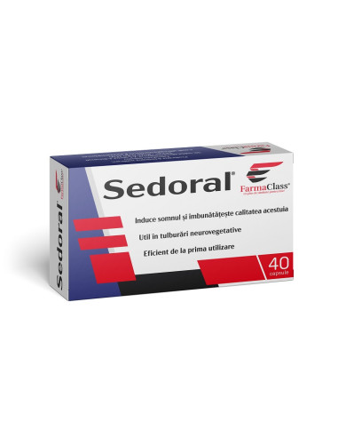 Sedoral, 40 capsule, FarmaClass -  - FARMACLASS