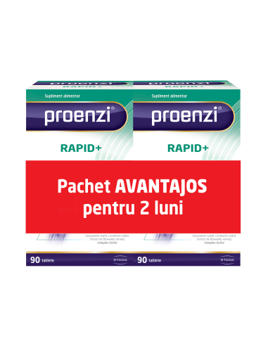 Pachet Proenzi ArtroStop Rapid + 90 tablete, 1+1 Promo, Walmark - ARTICULATII-SI-SISTEM-OSOS - WALMARK