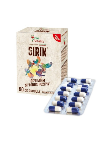 Sirin, 60 capsule, Bio Vitality - STRES-SI-SOMN - BIO VITALITY