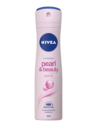 Nivea Deo Spray Antiperspirant Pearl & Beauty Quick Dry, 150ml - DEODORANTE-SI-ANTIPERSPIRANTE - NIVEA