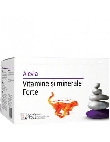 Vitamine si minerale Forte, 60 plicuri, Alevia - UZ-GENERAL - ALEVIA