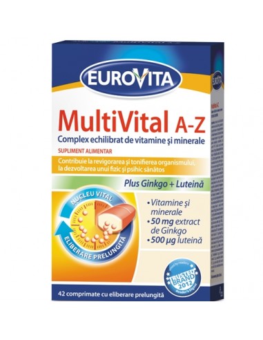 MultiVital A-Z, 42 comprimate, Eurovita - UZ-GENERAL - GSK SRL OMEGA PHARMA