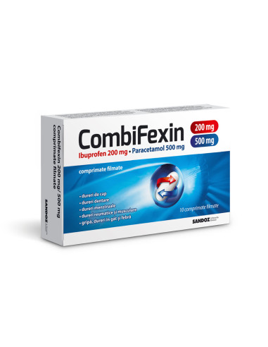 Combifexin 200 mg/ 500 mg, 10 comprimate filmate, Sandoz -  - SANDOZ