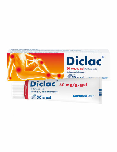 Diclac gel 50 mg/g, 50 g, Sandoz -  - SANDOZ