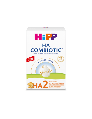 Lapte praf formula de continuare HA2 Combiotic, +6 luni, 350gr, Hipp - FORMULE-LAPTE - HIPP