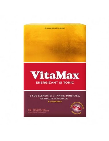 Vitamax, 15 capsule, Perrigo -  - GSK SRL OMEGA PHARMA