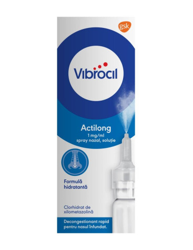 Vibrocil Actilong Spray nazal, 10 ml, Gsk - NAS-INFUNDAT - GSK SRL OMEGA PHARMA