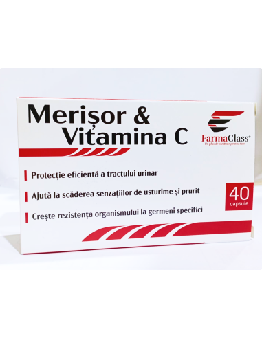 Merisor + Vitamina C, 40 capsule, Farmaclass -  - FARMACLASS