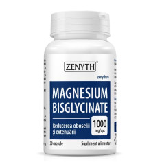 Magneziu Bisglycinate 1000mg, 30 capsule, Zenyth