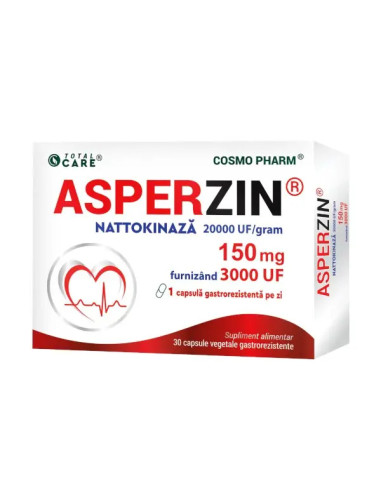 CosmoPharm Asperzin Nattokinaza 150mg, 30 capsule - UZ-GENERAL - COSMO PHARM