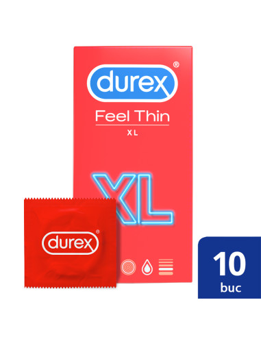 Durex Prezervative Feel Thin XL, 10 bucati - PREZERVATIVE - DUREX