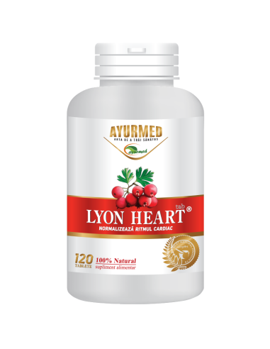 Lyon Heart, 120 tablete, Ayurmed - AFECTIUNI-CARDIOVASCULARE - AYURMED