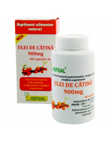 Ulei de catina 900 mg, 40 capsule, Hofigal -  - HOFIGAL