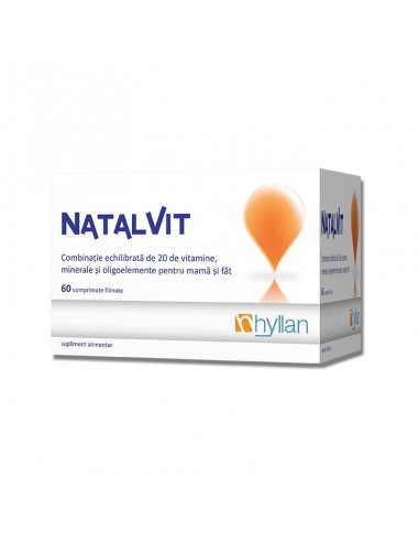 Natalvit, 60 comprimate, Hyllan - VITAMINE-GRAVIDE - HYLLAN