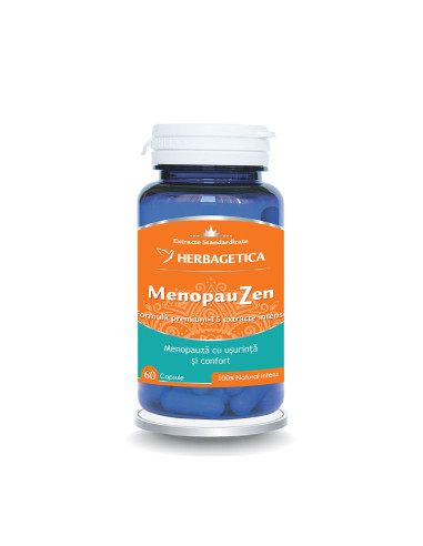 Menopauzen, 60 capsule, Herbagetica - MENOPAUZA-SI-PREMENOPAUZA - HERBAGETICA