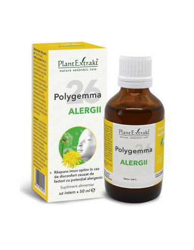 Polygemma 26 Alergii, 50ml, Plant Extrakt - ALERGII - PLANTEXTRAKT