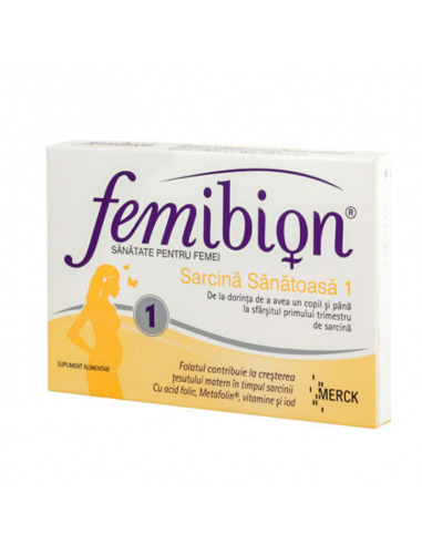 Femibion Sarcina Sanatoasa 1, 30 comprimate - VITAMINE-GRAVIDE - DR. REDDYS