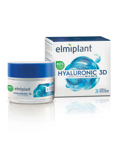 Crema Antirid Zi Hyaluronic 3D, SPF15, 50ml, Elmiplant - ANTIRID - ELMIPLANT