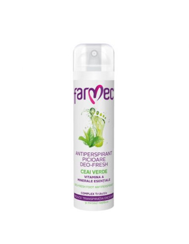 Spray antiperspirant picioare, 150ml, Farmec - TRATAMENTE - FARMEC