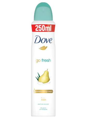 Deodorant Antiperspirant Spray Go Fresh Pear & Aloe Vera ,250ml, Dove -  - UNILEVER