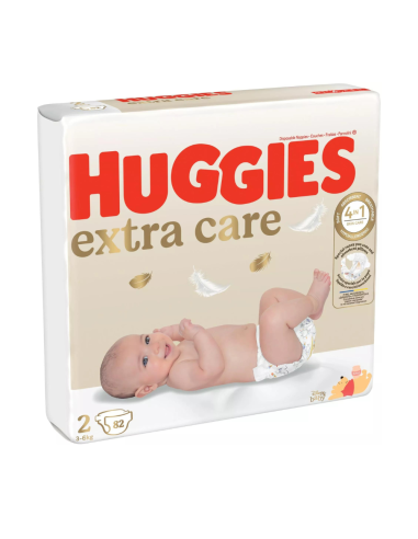 Scutece Huggies Extra Care NR. 2, 3-6 kg, 82 bucati -  - HUGGIES