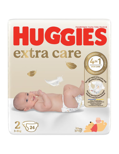 Scutece Huggies Extra Care NR 2, 3-6 kg, 24 bucati -  - HUGGIES