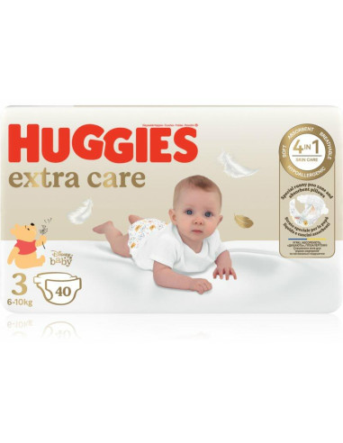 Scutece Huggies Extra Care NR 3, 6-10 kg, 40 bucati - SCUTECE - HUGGIES