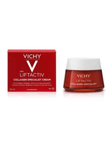 Crema de zi antirid pentru toate tipurile de ten Liftactiv Collagen Specialist, 50 ml, Vichy - ANTIRID - VICHY