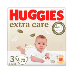 Scutece Huggies Extra Care NR 3, 6-10 kg, 72 bucati