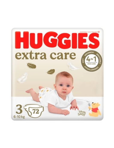 Scutece Huggies Extra Care NR 3, 6-10 kg, 72 bucati -  - HUGGIES