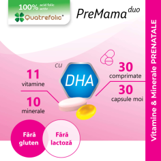 PreMama Duo, Complex de Multivitamine 30 comprimate + 30 capsule moi, Alkaloid -  - ALKALOID AD.SKOPJE JOIT STOCK COMPANY