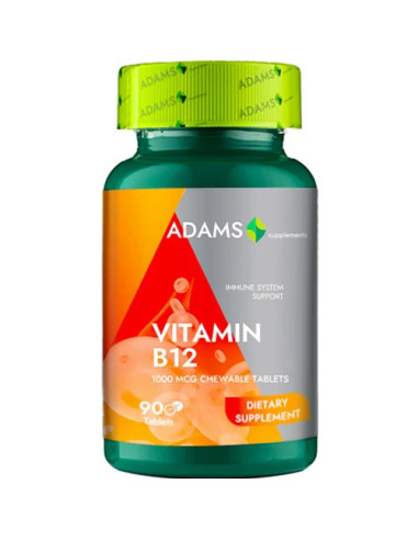 Vitamina B12 1000mcg, 90tablete, Adams -  - ADAMS VISION
