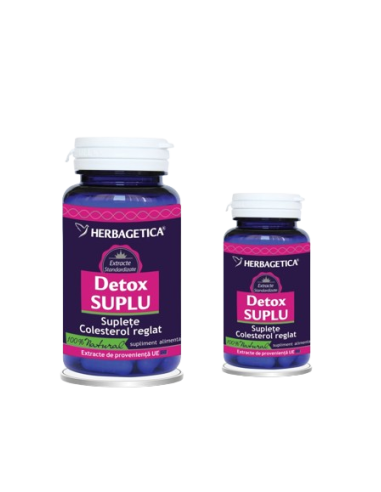 Detox Suplu, 60 capsule + 10 capsule, Herbagetica -  - HERBAGETICA