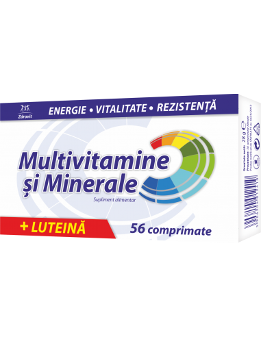 Multivitamine si minerale + Luteina, 56 comprimate Zdrovit - UZ-GENERAL - ZDROVIT
