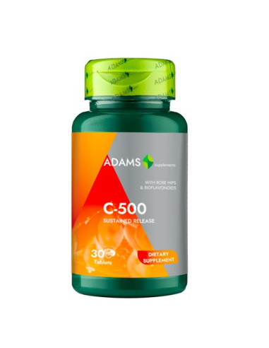 Vitamina C-500 cu Macese, 30 comprimate, Adams -  - ADAMS VISION