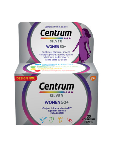 Centrum Silver 50+ pentru femei, 30 comprimate -  - CENTRUM