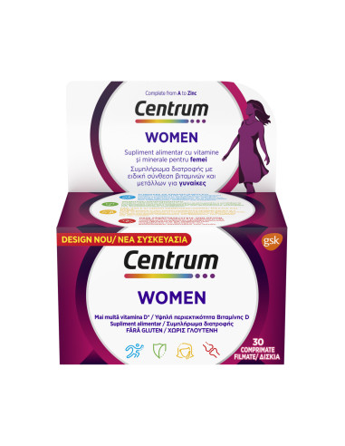 Centrum pentru femei complet de la A la Zinc, 30 comprimate -  - CENTRUM