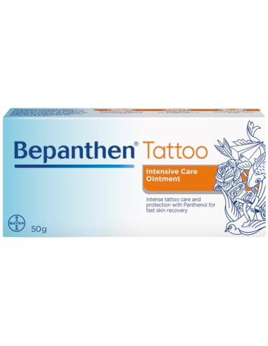 Bepanthen Tattoo Unguent pentru ingrijirea tatuajelor, 50g, Bayer -  - BAYER