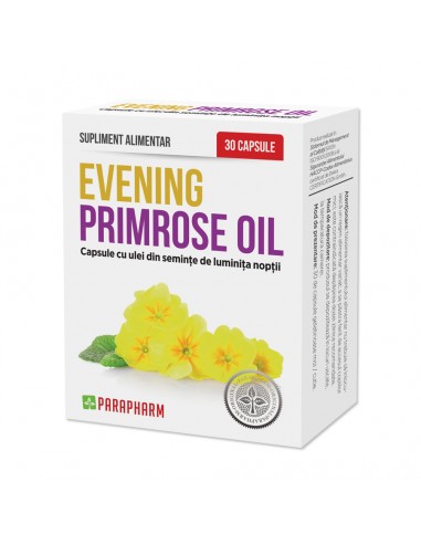 Evening Primrose Oil, 30 capsule, Parapharm - DEZECHILIBRE-HORMONALE - PARAPHARM