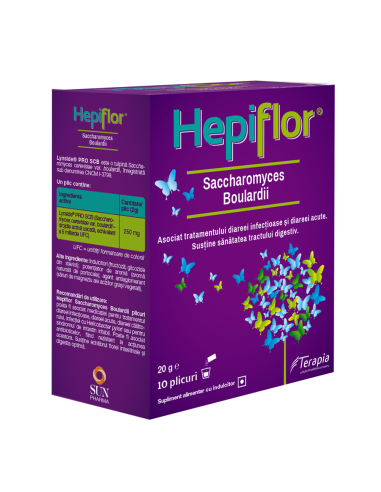 Hepiflor Saccharomyces Boulardii, 10 plicuri, Terapia -  - TERAPIA