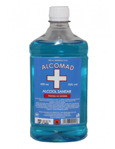 Alcool Sanitar 500ml, Alcomad - DEZINFECTANTI - FARA
