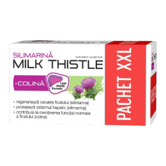 Silimarina + Colina Milk Thistle 1000 mg, 90 + 30 capsule, Zdrovit