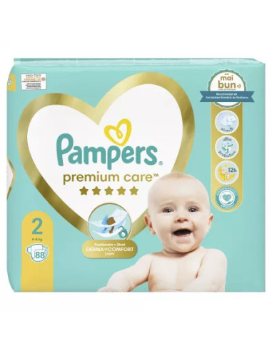 Scutece Pampers Premium Care NR 2, 4 - 8 kg, 88 bucati -  - PAMPERS
