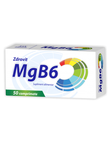 Magneziu + Vitamina B6, 50 comprimate, Zdrovit - UZ-GENERAL - ZDROVIT