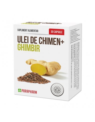 Ulei de Chimen + Ghimbir, 30 capsule, Parapharm - UZ-GENERAL - PARAPHARM
