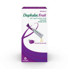 Duphalac Fruit 667 mg / ml x 20 plicuri x 15 ml solutie orala, Mylan