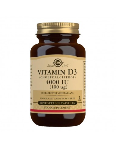 Solgar Vitamina D3, 4000 IU, 60 capsule -  - SOLGAR